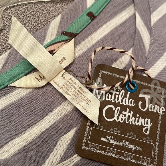 NWT MATILDA JANE Striped Dress with Ruffle Sleeves XS - Picture 7 of 13